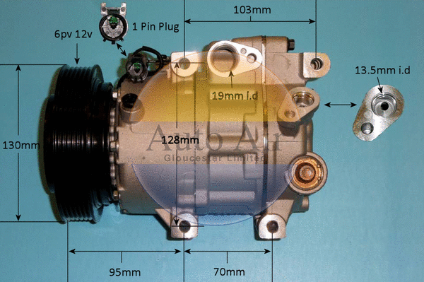 Compresseur, climatisation AUTO AIR GLOUCESTER 14-1458P