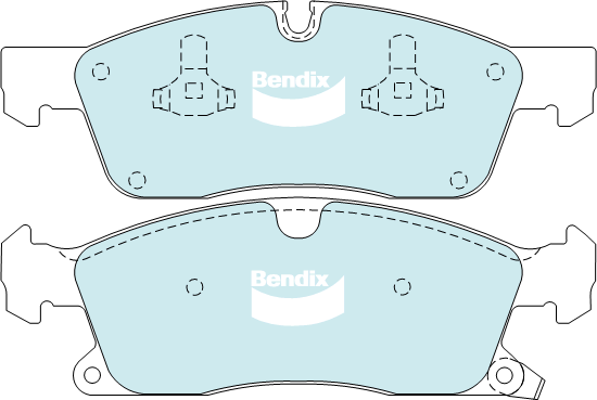 Kit de plaquettes de frein, frein à disque BENDIX-SEA DB2216 EURO+