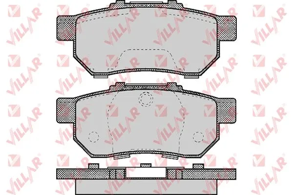 Kit de plaquettes de frein, frein à disque VILLAR 626.0505
