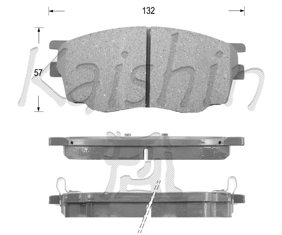 Kit de plaquettes de frein, frein à disque KAISHIN FK3122