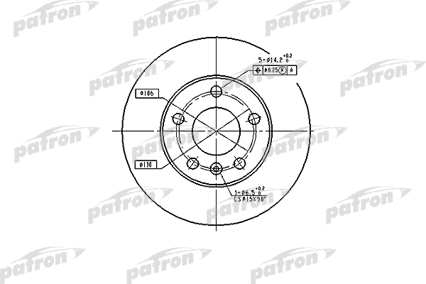 Disque de frein PATRON PBD4051