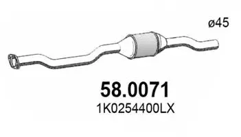 Catalyseur ASSO 58.0071