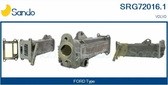 Radiateur, réaspiration des gaz d'échappement SANDO SRG72016.1