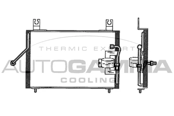 Condenseur, climatisation AUTOGAMMA 102556