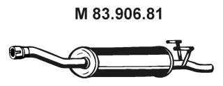 Silencieux central EBERSPÄCHER 83.906.81