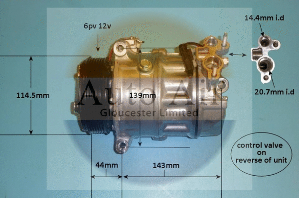 Compresseur, climatisation AUTO AIR GLOUCESTER 14-1769P