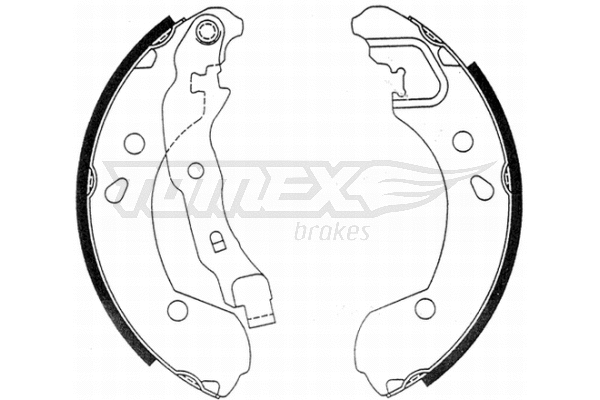 Jeu de mâchoires de frein TOMEX Brakes TX 21-48