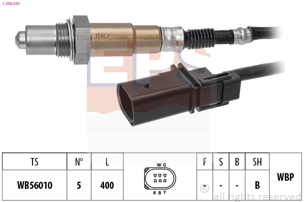 Sonde lambda EPS 1.998.591