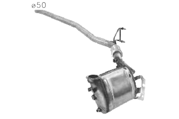 Filtre à particules / à suie, échappement ASSO 50.15002