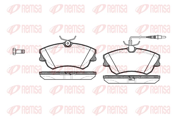 Kit de plaquettes de frein, frein à disque REMSA 0638.02