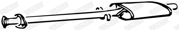Silencieux central WALKER 70516