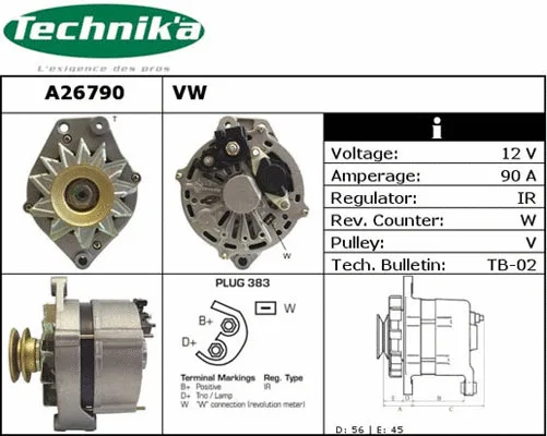 Alternateur Technika A26790