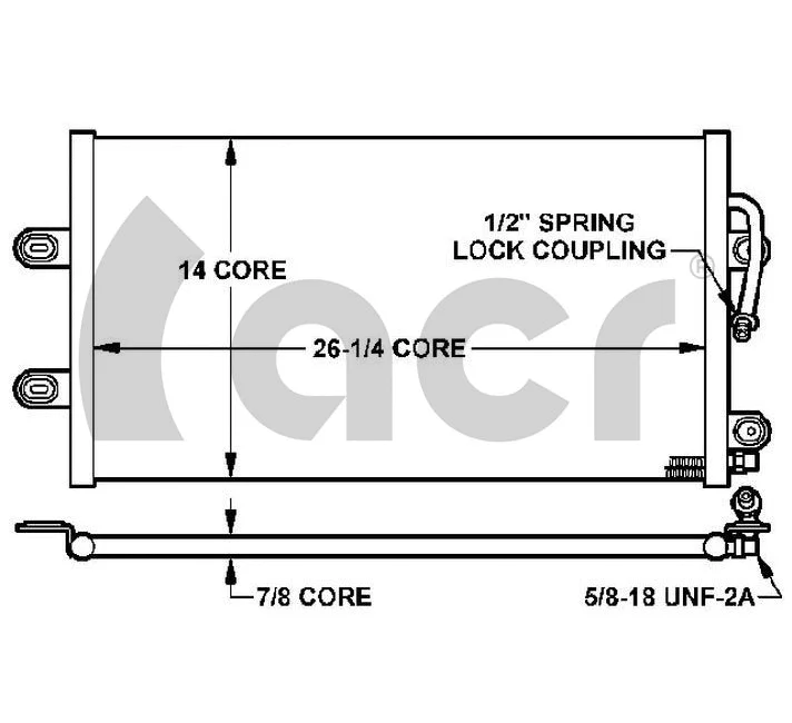 Condenseur, climatisation ACR 300158