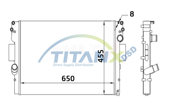 Radiateur, refroidissement du moteur TitanX RD359007