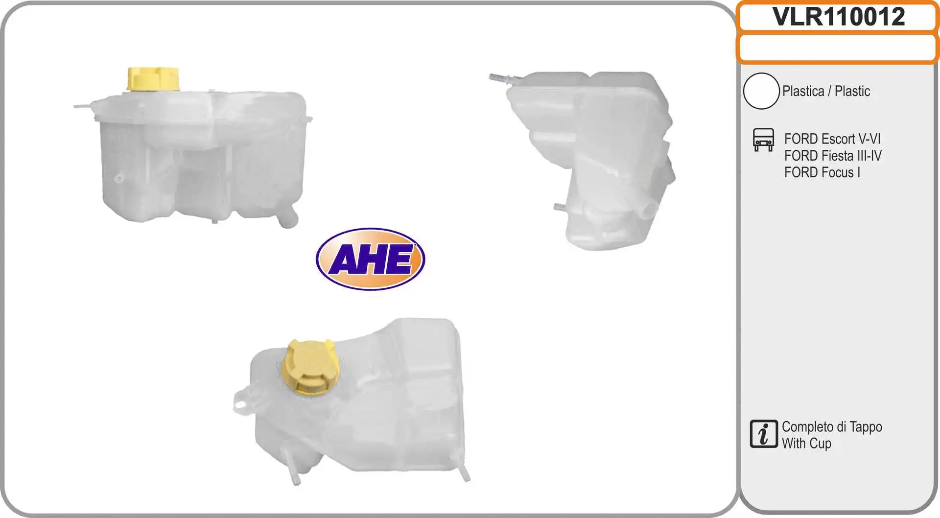 Vase d'expansion, liquide de refroidissement AHE VLR110012