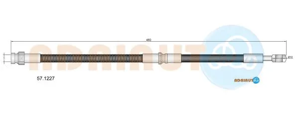 Flexible de frein ADRIAUTO 57.1227