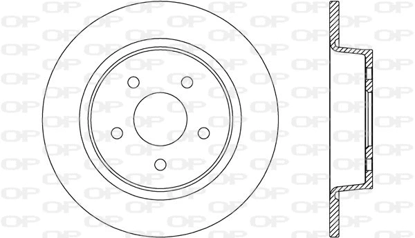Disque de frein OPEN PARTS BDA2635.10