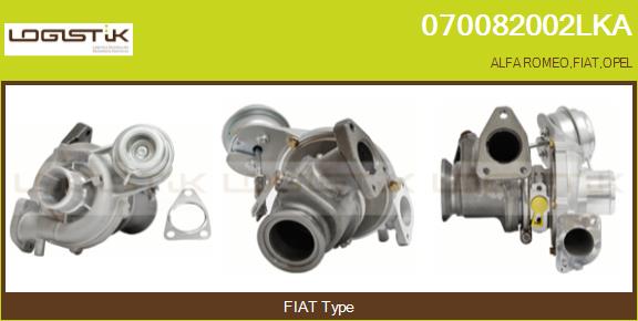 Turbocompresseur, suralimentation LGK 070082002LKA