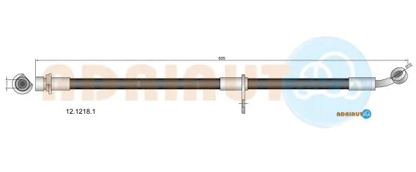 Flexible de frein ADRIAUTO 12.1218.1