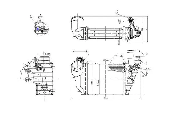Refroidisseur d'air de suralimentation ORDONEZ 2066551