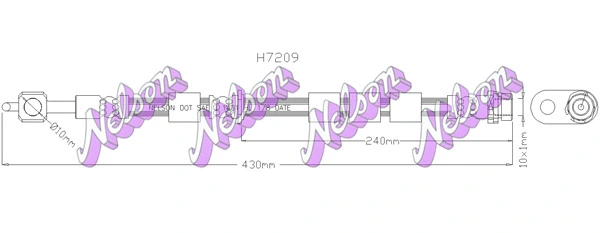 Flexible de frein KAWE H7209