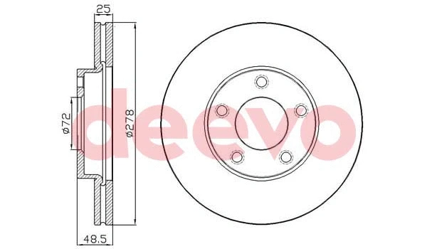 Disque de frein DEEVO BD17220
