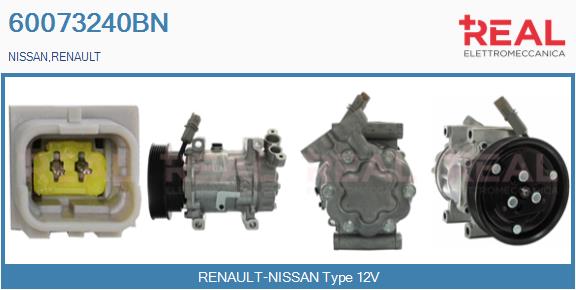 Compresseur, climatisation REAL 60073240BN