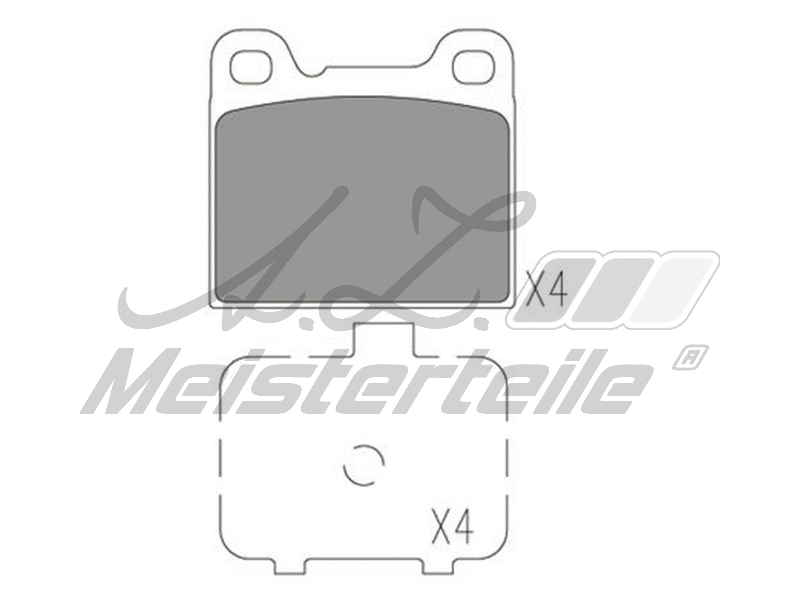 Kit de plaquettes de frein, frein à disque A.Z. Meisterteile AZMT-44-022-1586