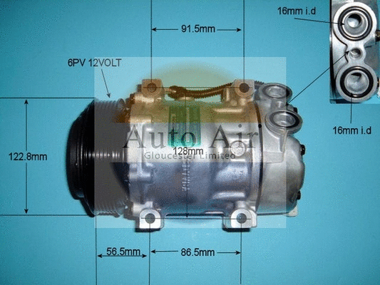 Compresseur, climatisation AUTO AIR GLOUCESTER 14-3542