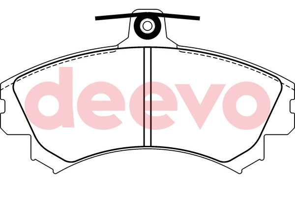 Kit de plaquettes de frein, frein à disque DEEVO BP52620
