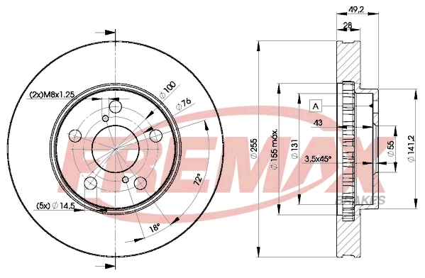 Disque de frein FREMAX BD-0501