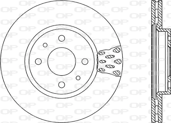 Disque de frein OPEN PARTS BDA1235.20