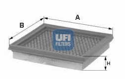 Filtre à air UFI 30.160.00