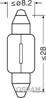 Ampoule, éclairage intérieur ams-OSRAM 6428