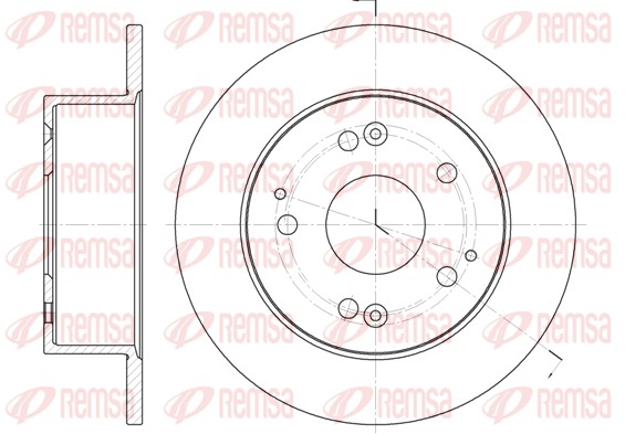 Disque de frein REMSA 6875.00