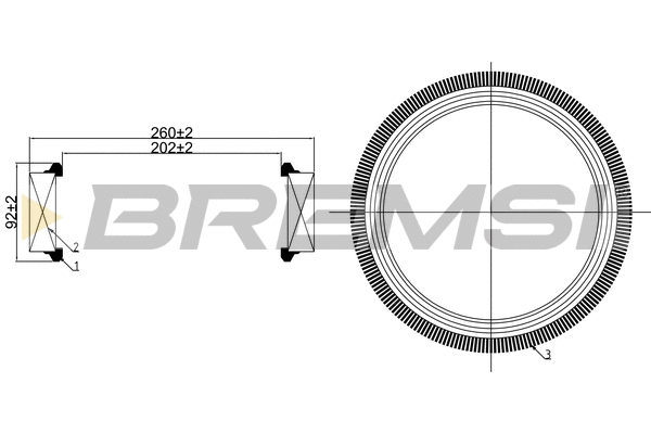 Filtre à air BREMSI FA1259