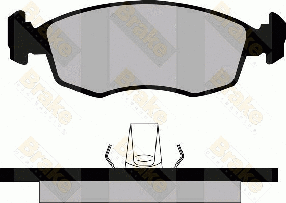 Kit de plaquettes de frein, frein à disque Brake ENGINEERING PA513