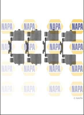 Kit d'accessoires, plaquette de frein à disque NAPA NFK1251