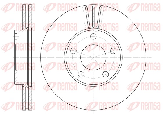 Disque de frein REMSA 6549.10