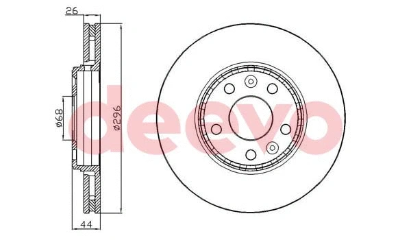 Disque de frein DEEVO BD22620