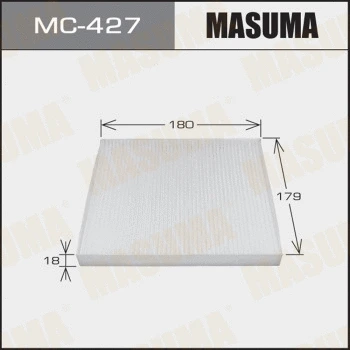 Filtre, air de l'habitacle MASUMA MC-427