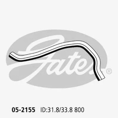 Durite de radiateur GATES-AU 05-2155
