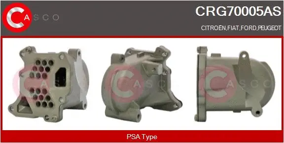 Radiateur, réaspiration des gaz d'échappement CASCO CRG70005AS