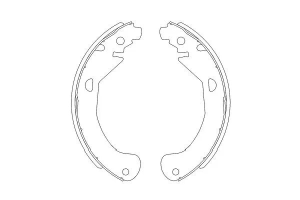 Jeu de mâchoires de frein KAVO PARTS KBS-1404