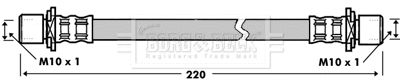 Flexible de frein BORG & BECK BBH7330