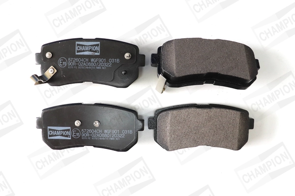 Kit de plaquettes de frein, frein à disque CHAMPION 572604CH