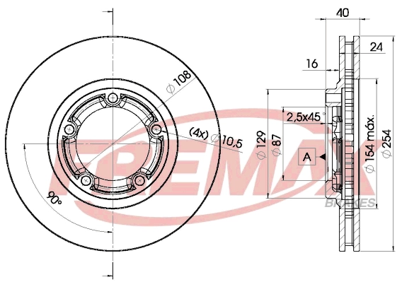 Disque de frein FREMAX BD-0200