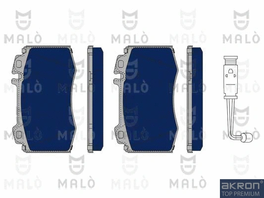 Kit de plaquettes de frein, frein à disque AKRON-MALÒ 1050105