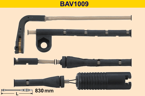 Contact d'avertissement, usure des plaquettes de frein BARUM BAV1009