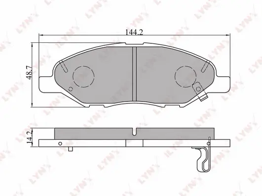 Kit de plaquettes de frein, frein à disque LYNXAUTO BD-5707